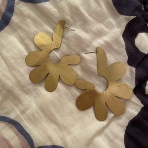 Large Gold Free People Hoops